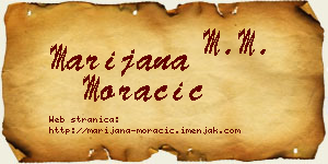Marijana Moračić vizit kartica